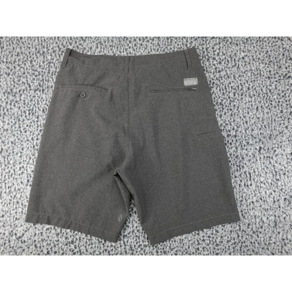 Volcom Surf & Turf Hybrid Shorts Mens 32 Grey 4-Way Stretch Chino Boardshort